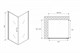 ABBER Душевой уголок  Sonnenstrand AG04090M-S100M, размер 90x100 см, двери распашные, стекло 6 мм AG04090M-S100M - фото 153380