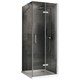 ABBER Душевой уголок  Zart AG08090P-S101, размер 90x100 см, двери складные, стекло 6 мм AG08090P-S101 - фото 153530