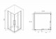 ABBER Душевой уголок  Schwarzer Diamant AG02090H, размер 90x90 см, двери раздвижные, стекло 6 мм - фото 153864