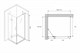 ABBER Душевой уголок  Zart AG08110-S81, размер 110x80 см, двери распашные, стекло 6 мм AG08110-S81 - фото 154587