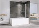ABBER Шторка на ванну  Ewiges Wasser AG50100, размер 100 см, двери распашные, стекло 6 мм - фото 154605