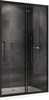 ABBER Душевая дверь  Schwarzer Diamant AG30130BH, ширина 130 см, двери раздвижные, стекло 6 мм - фото 154631