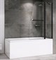 ABBER Шторка на ванну  Ewiges Wasser AG50100B, размер 100 см, двери распашные, стекло 6 мм - фото 154663