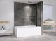 ABBER Шторка на ванну  Ewiges Wasser AG50100B, размер 100 см, двери распашные, стекло 6 мм - фото 154664