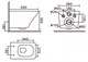 BELBAGNO Комплект 4 в 1 Унитаз подвесной BelBagno SELA BB3201CHR-MB с сиденьем BB3201SC-MB + Система инсталляции для унитазов BelBagno BB002-80 с кнопкой смыва BB007-PR-NERO.M - фото 155570
