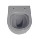 ABBER Унитаз  Bequem AC1101MG подвесной с сиденьем микролифт серый матовый, безободковый - фото 156170