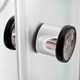 DETO Душевая кабина D90S LED, размер 90x90 см, профиль глянцевый хром, стекло матовое D90SLED - фото 159343