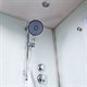 DETO Душевая кабина D120S L с электрикой, размер 120x80 см, профиль глянцевый хром, стекло матовое D120SLEL - фото 160176