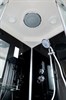 DETO Душевая кабина B90S LED BLACK, размер 90x90 см, профиль глянцевый хром, стекло тонированное - фото 160633