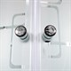 DETO Душевая кабина EM1580 LED с гидромассажем, размер 80x80 см, профиль глянцевый хром, стекло с узором EM1580LED+GM - фото 160954