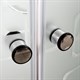 DETO Душевая кабина EM1580 LED с гидромассажем, размер 80x80 см, профиль глянцевый хром, стекло с узором EM1580LED+GM - фото 160964