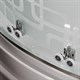 DETO Душевая кабина EM2710 стандартная, размер 100x100 см, профиль глянцевый хром, стекло с узором - фото 162114
