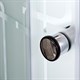 DETO Душевая кабина EM4590 с электрикой, размер 90x90 см, профиль глянцевый хром, стекло с узором EM4590EL - фото 162792