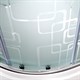 DETO Душевая кабина EM4590 LED, размер 90x90 см, профиль глянцевый хром, стекло с узором EM4590LED - фото 162877