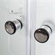 DETO Душевая кабина EM4510N без крыши, размер 100x100 см, профиль глянцевый хром, стекло с узором EM4510N - фото 163322