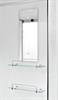 DETO Душевая кабина EM4512RN LED с гидромассажем, размер 120x80 см, профиль глянцевый хром, стекло с узором EM4512RNLED+GM - фото 164390