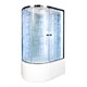 DETO Душевая кабина EM4512RN LED, размер 120x80 см, профиль глянцевый хром, стекло с узором EM4512RNLED - фото 164397