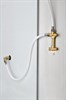 DETO Душевая кабина EM4512L стандартная, размер 120x80 см, профиль глянцевый хром, стекло с узором EM4512L - фото 164415
