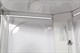 DETO Душевая кабина L580 LED, размер 80x80 см, профиль матовый хром, стекло прозрачное - фото 167805