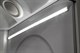 DETO Душевая кабина L610 LED с гидромассажем, размер 100x100 см, профиль матовый хром, стекло прозрачное - фото 169813