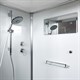 DETO Душевая кабина K408, размер 80x80 см, профиль хром, стекло прозрачное K408 - фото 170549