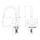 LEMARK Смеситель  Comfort LM3075B-Beige для кухни  с подключением к фильтру с питьевой водой - фото 171238