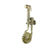 Bronze de Luxe 10235/1 Комплект гигиенического душа с вентилем (на одну воду)  пружинным шлангом ABS - фото 172960