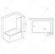 RGW Screens Шторка на ванну  SC-056, неподвижная, ширина 40 см - фото 174031