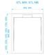 RGW STL Душевой поддон квадратный  STL MW Белый мрамор, размер 90x90 см 52211099-15