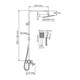 WASSERKRAFT Душевая система-стойка со смесителем с изливом, хром - фото 175408