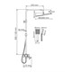WASSERKRAFT Душевая система-стойка со смесителем с изливом, хром - фото 175420