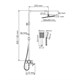 WASSERKRAFT Душевая система-стойка со смесителем с изливом, хром - фото 175432