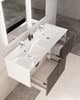 SANVIT Рольф W Тумба подвесная для ванной комнаты, 2 выдвижных ящика на одном уровне   (раковина r9122d) - фото 175605