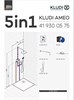 KLUDI AMEO 419300575 Душевой комплект с термостатическим смесителем для душа 5в1, хром - фото 177434