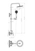 BELBAGNO Ancona Душевая стойка со смесителем для душа, верхним и ручным душем, хром ANCONA-DOCM-CRM - фото 179227