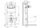 BELBAGNO Инсталляция 120 для подвесного унитаза, 1150х500х120 мм, со смывным бачком скрытого монтажа, фронтальное управление, крепление к стене в комплекте - фото 179531