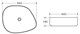 BELBAGNO Раковина керамическая накладная BB1435-NERO, асимметрия, 545х415х140, цвет черный - фото 179928