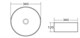 BELBAGNO Раковина накладная керамическая BB1357, круглая, 375х375х120, цвет белый - фото 179950