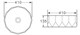 BELBAGNO Раковина накладная керамическая BB1409, круглая, 410х410х135, цвет белый - фото 179952