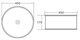 BELBAGNO Раковина накладная керамическая круглая BB1383, круглая, 455х455х165, цвет белый - фото 179956