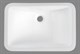 BELBAGNO Раковина керамическая встраиваемая снизу BB1006, прямоугольная, 530х375х210, цвет белый - фото 179980