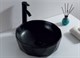 BELBAGNO Раковина накладная керамическая черная BB1409H301, круглая, 410х410х145, цвет черный - фото 180025