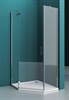 BELBAGNO Kraft Душевой уголок пятиугольный, размер 80х80 см, двери распашные, стекло 6 мм - фото 182586