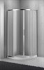 BELBAGNO Sela Душевой уголок полукруглый, размер 90х90 см, двери раздвижные, стекло 6 мм - фото 182691