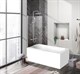 BELBAGNO Uno Шторка на ванну, размер 70 см, двери распашные, стекло 5 мм - фото 183101