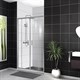 BELBAGNO Uno-195 Душевая дверь в нишу, размер 170 см, двери раздвижные, стекло 5 мм UNO-195-BF-2-170-C-Cr - фото 183298