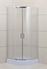 BELBAGNO Uno-195 Душевой уголок полукруглый, размер 90х90 см, двери раздвижные, стекло 5 мм UNO-195-R-2-90-P-Cr - фото 183330