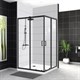 BELBAGNO Uno-195 Душевой уголок прямоугольный, размер 120х100 см, двери раздвижные, стекло 5 мм - фото 183342