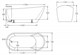 BELBAGNO Ванна акриловая без перелива BB62-1700-W0, отдельностоящая, размер 170х70 см, белая - фото 183531