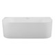 BELBAGNO Ванна акриловая BB412-1700-800, пристенная, размер 170х80 см, белая - фото 183714